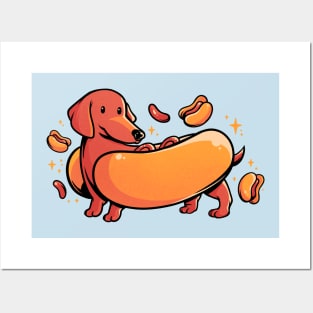 Hot Doggo - Cute Dachshund Dog Gift Posters and Art